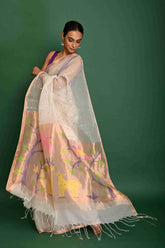 PURE MUSLIN PAITHANI JAMDANI SAREE