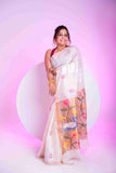 Pure Matka Silk Jamdani Saree with Paithani Pallu