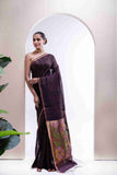 Pure Matka Silk Saree with Shell Body & Paithani Pallu