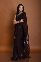 PURE JAYSHREE LINEN JAMDANI SAREE