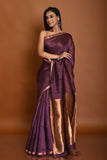 PURE MATKA BODY PLAIN SAREE