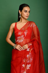 PURE MUSLIN DER PAR SILVER ZARI LATA JAMDANI SAREE