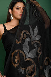 PURE JAYSHREE LINEN JAMDANI SAREE