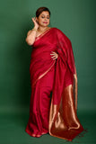 PURE MATKA BODY PLAIN SAREE
