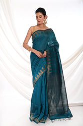 MATKA PLAIN GOLDEN ZARI TEMPLE JAMDANI