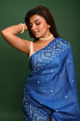 PURE TUSSAR JAMDANI SAREE