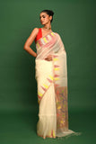 PURE MUSLIN TEMPLE PAITHANI JAMDANI SAREE