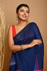 MUL COTTON RAINBOW CHECK SAREE