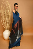 KHADI COTTON TISSUE PALLU SAREE