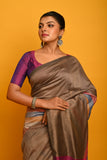 MUL COTTON RAINBOW CHECK SAREE