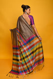 MUL COTTON RAINBOW CHECK SAREE