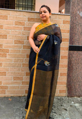 PURE LINEN TULIP JAMDANI