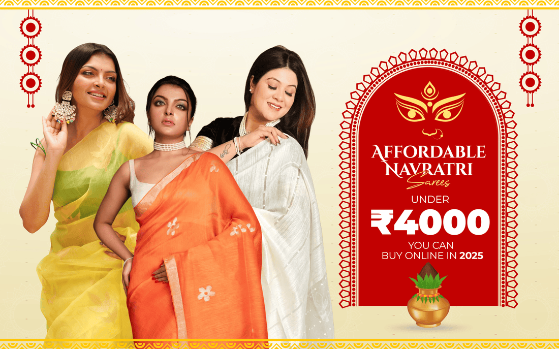 Affordable Navratri Sarees Under ₹4000 You Can Buy Online in 2025