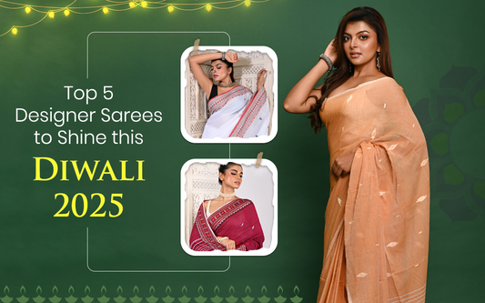 Top 5 Designer Sarees to Shine This Diwali 2025
