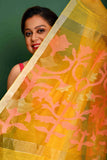 PURE SILK LINEN JAMDANI In Kota Style