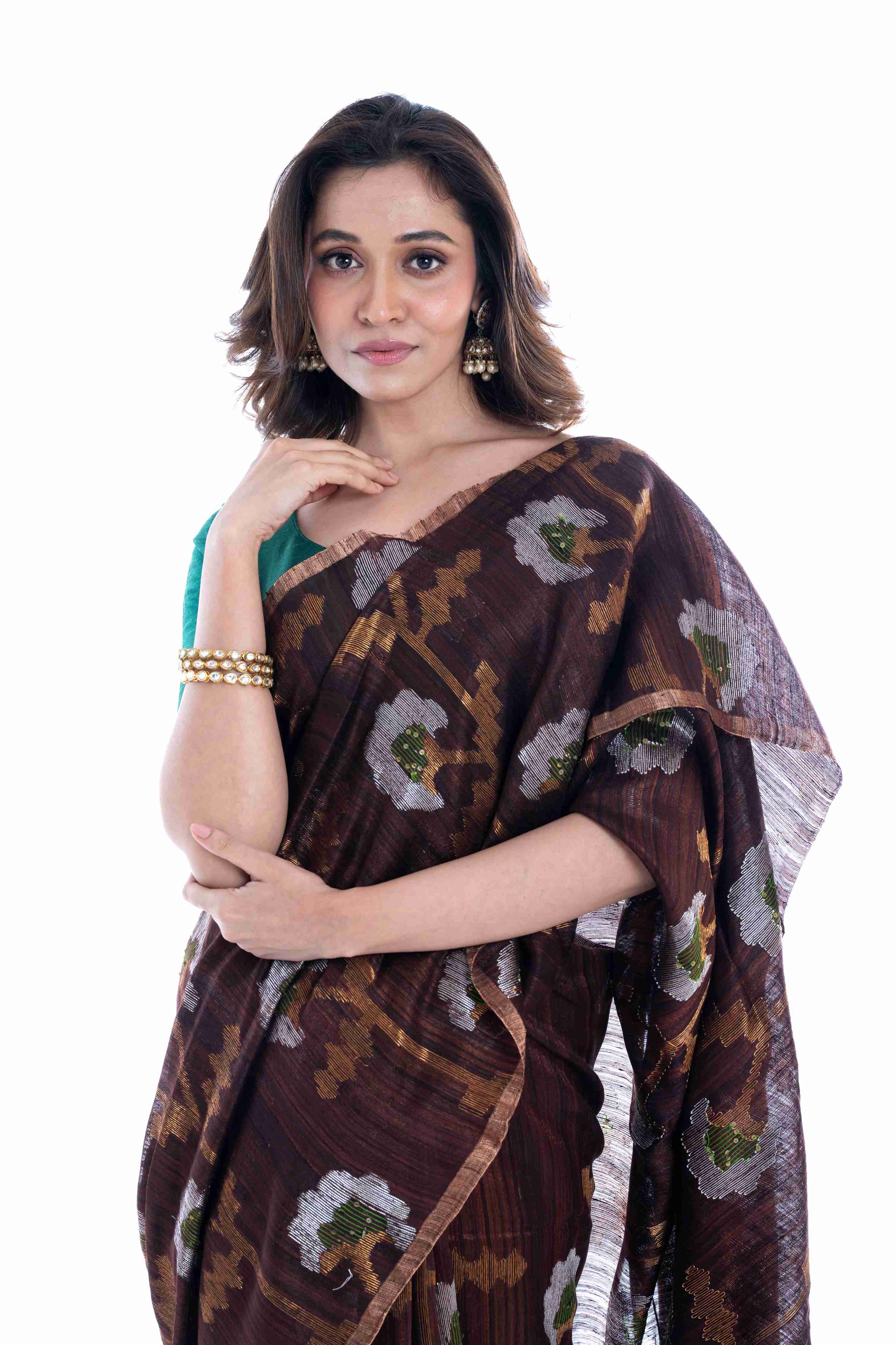 Pure Matka Silk All Over Jamdani Saree