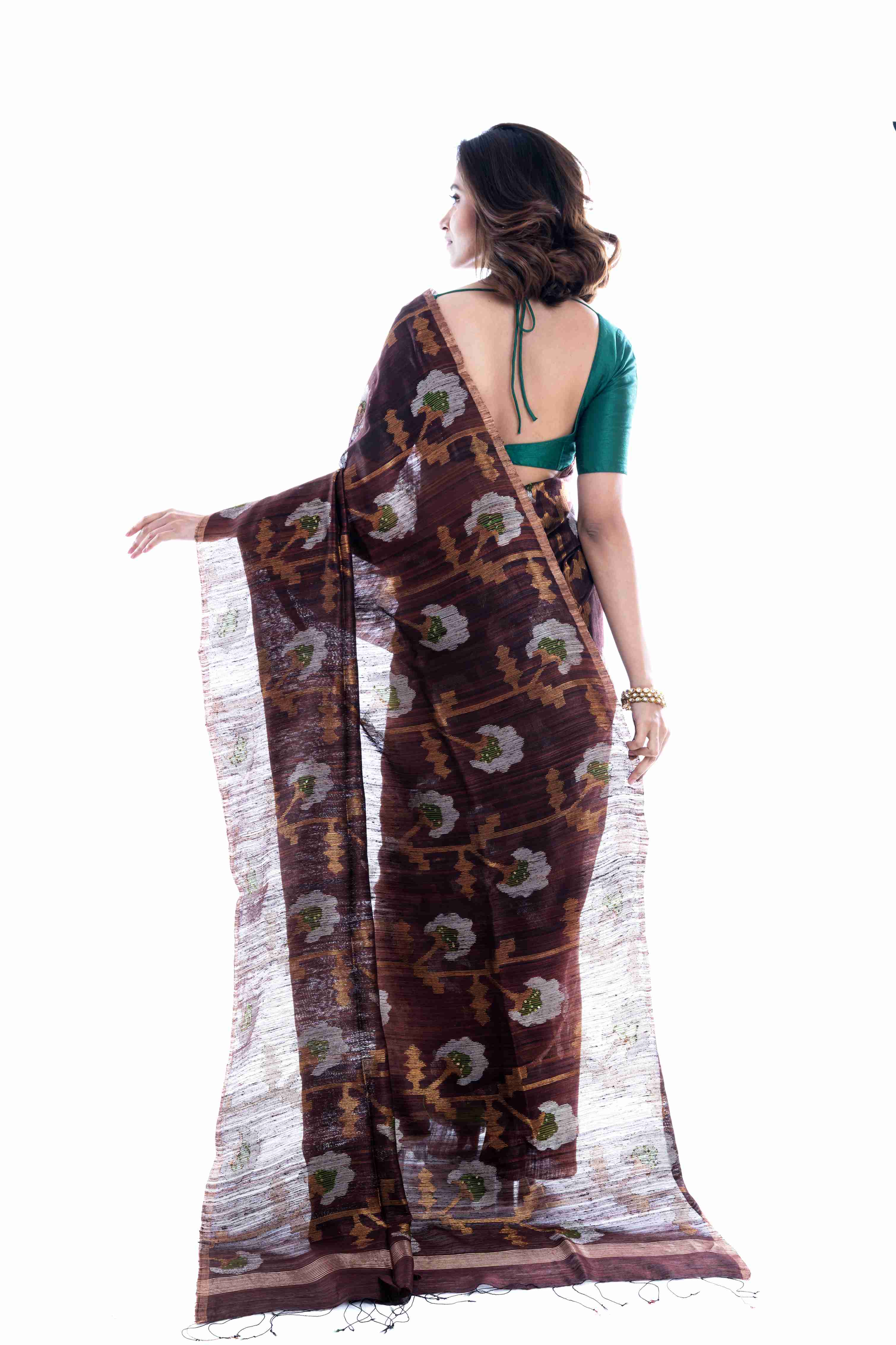 Pure Matka Silk All Over Jamdani Saree