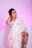 Pure Matka Silk Jamdani Saree with Paithani Pallu