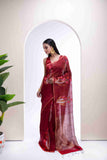 Pure Silk Linen Tulip Jamdani Saree