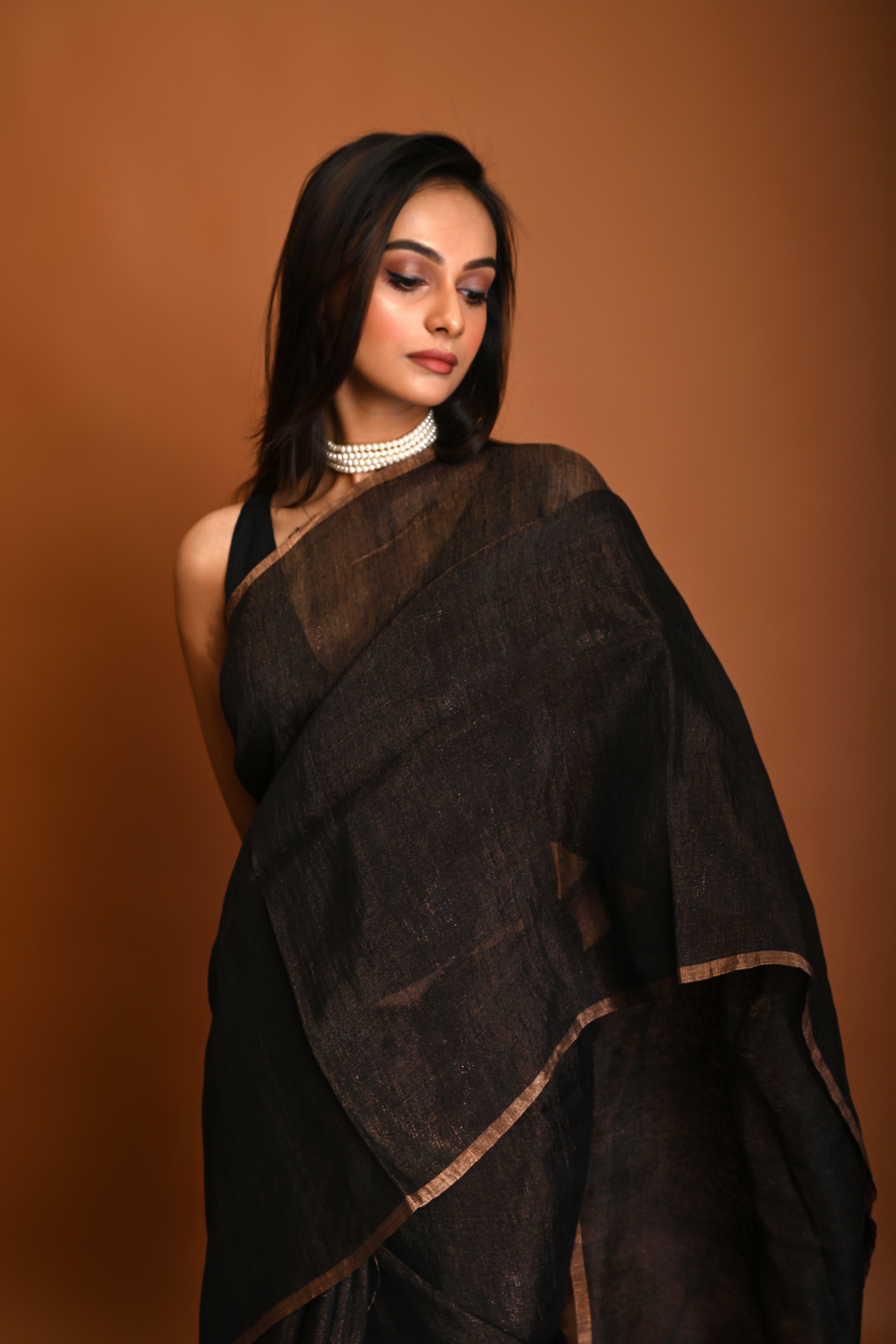 PURE SLIK LINEN TISSUE JAMDANI