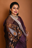 PURE SILK LINEN JAMDANI SAREE