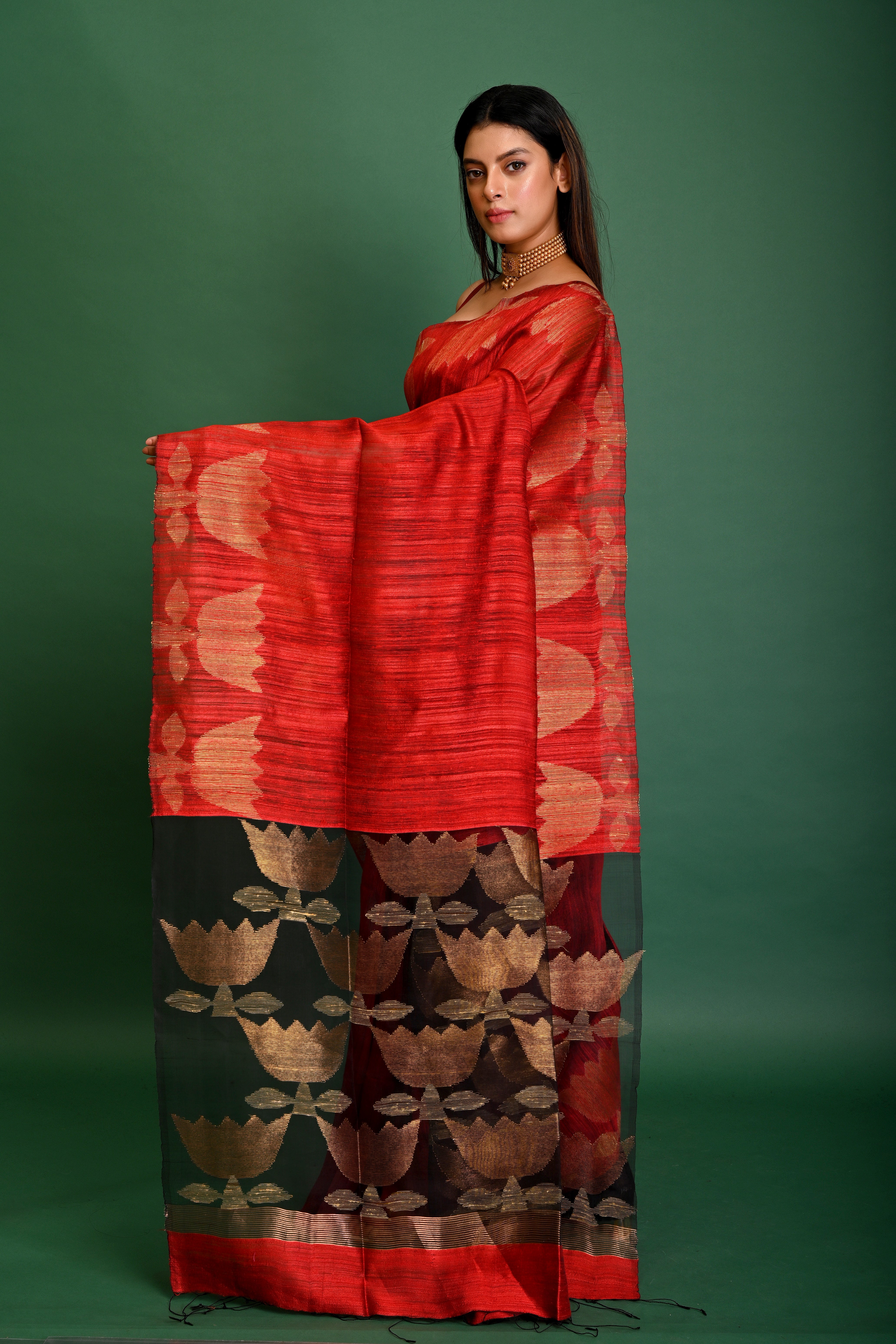 PURE MATKA JAMDANI SAREE