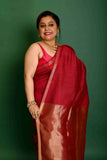 PURE MATKA BODY PLAIN SAREE