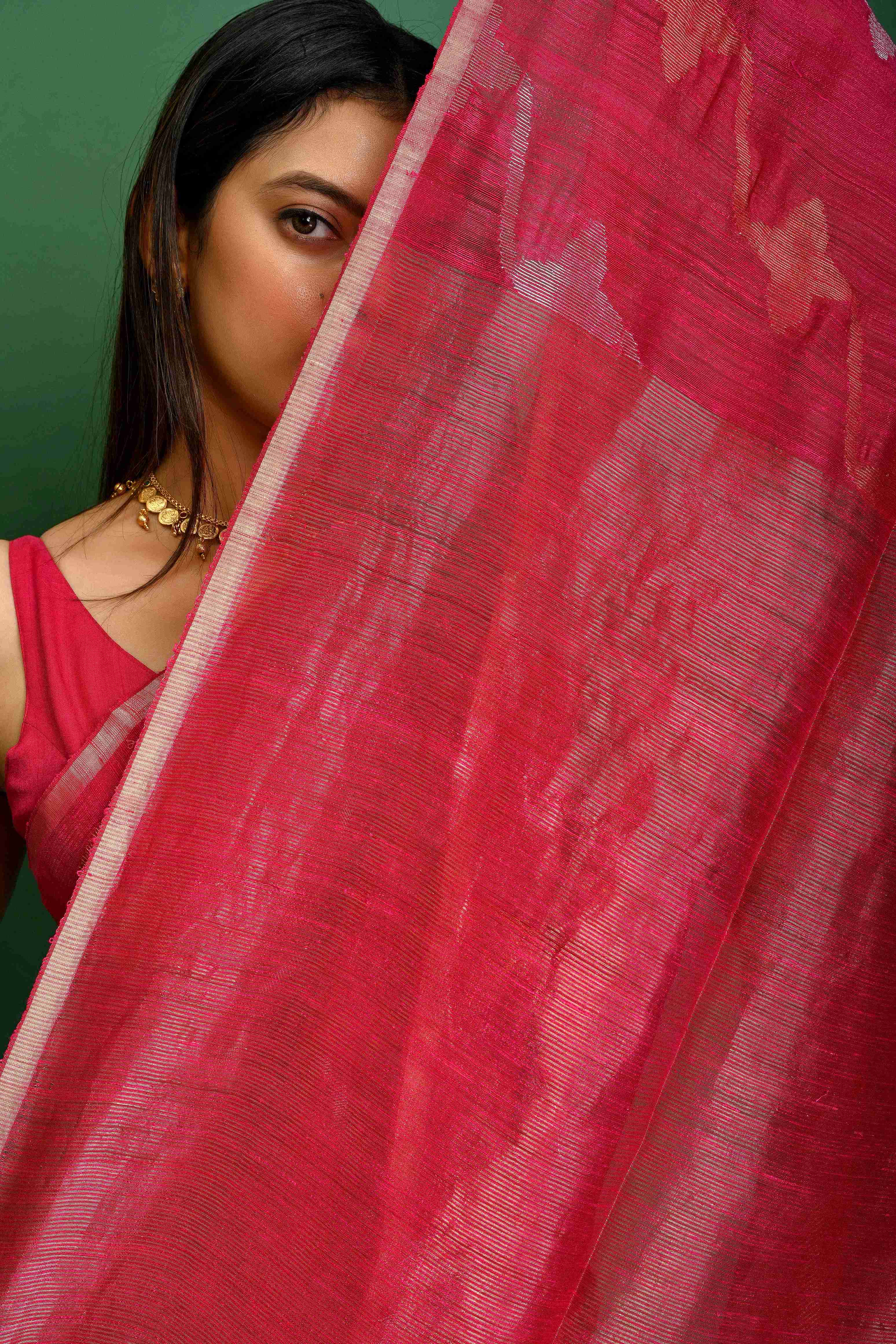 PURE MATKA ALLOVER JAMDANI SAREE