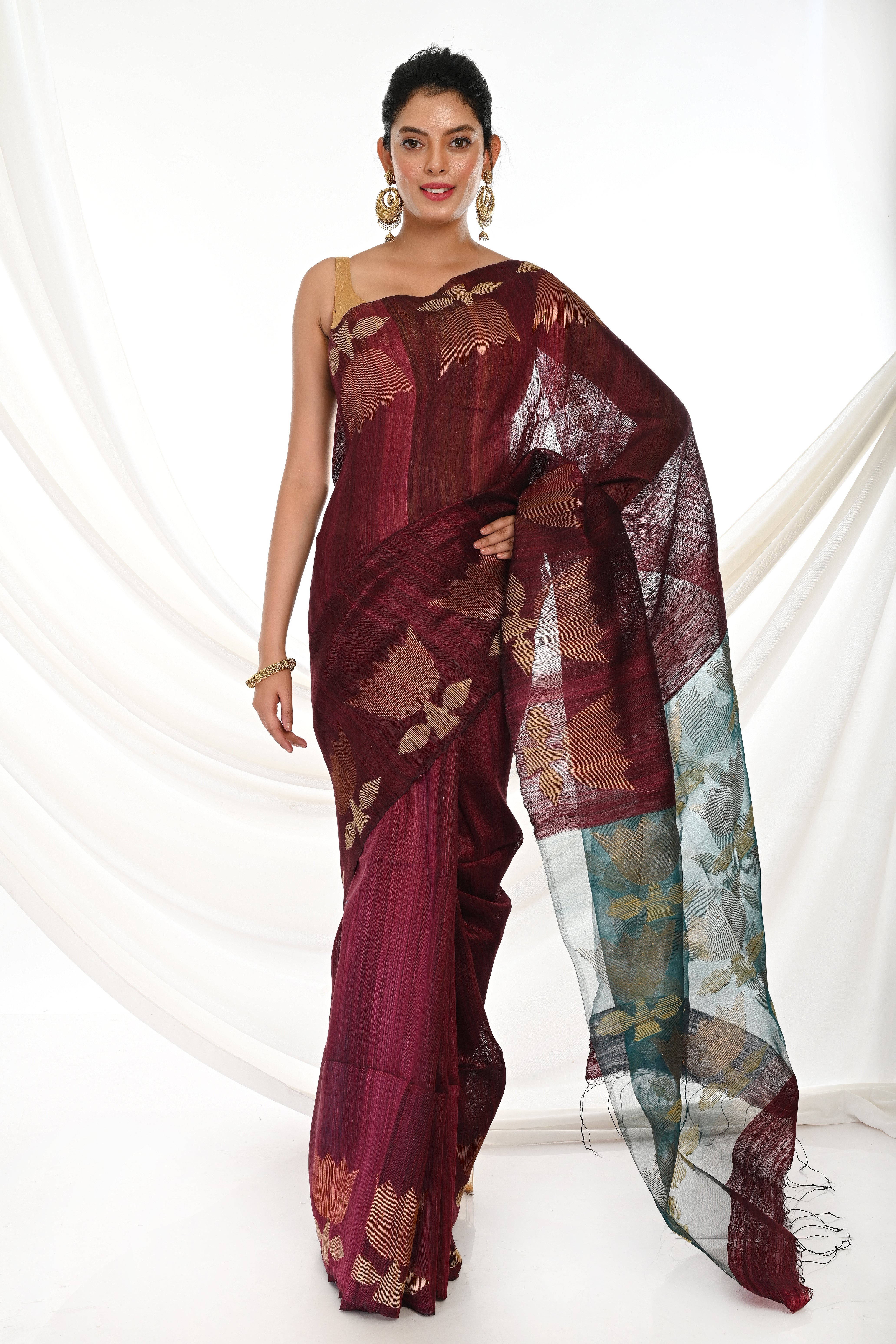 PURE MATKA JAMDANI SAREE