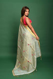 TISSUE SILK LINEN TULIP JAMDANI