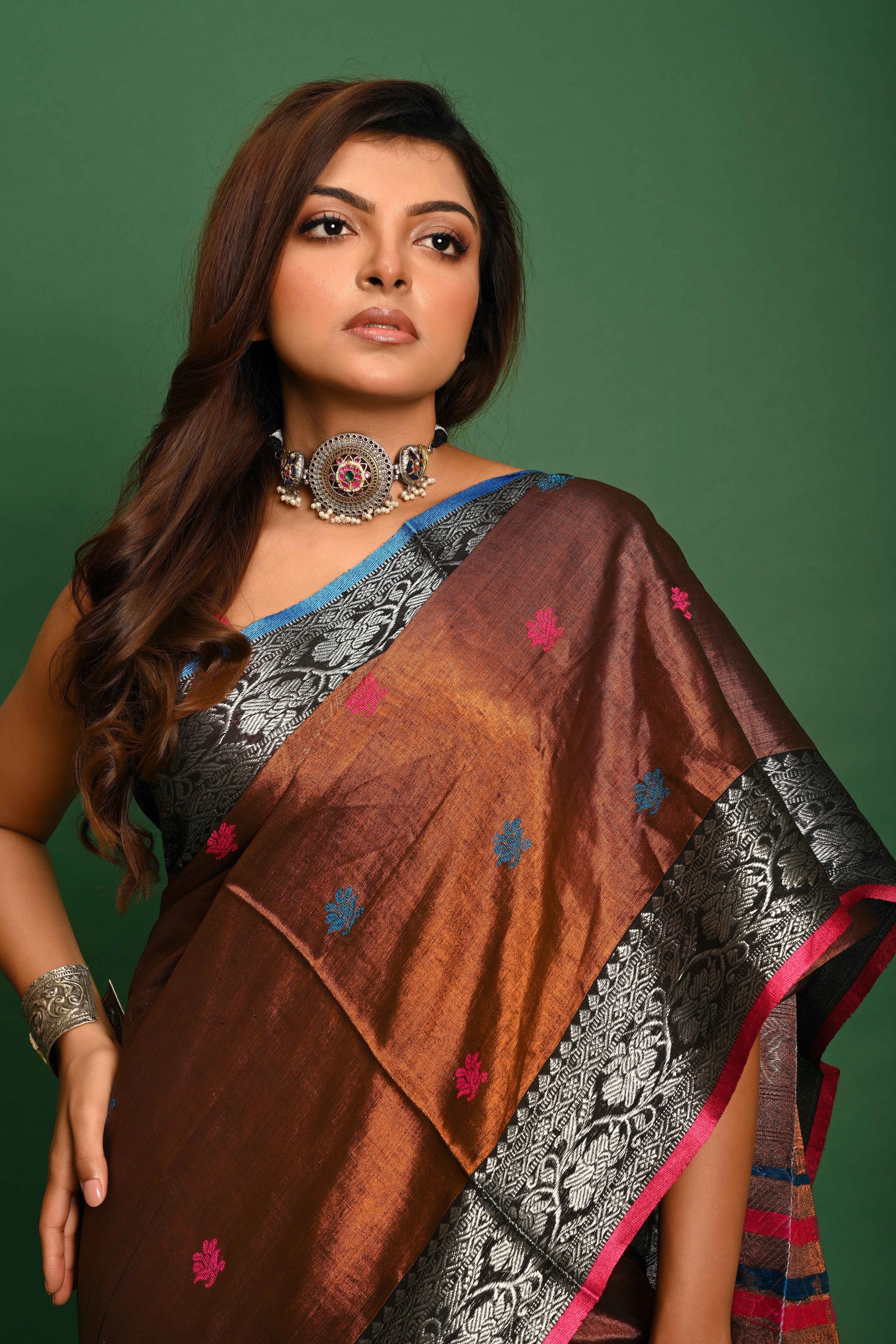 TISSUE SILK BANARSHI SAREE
