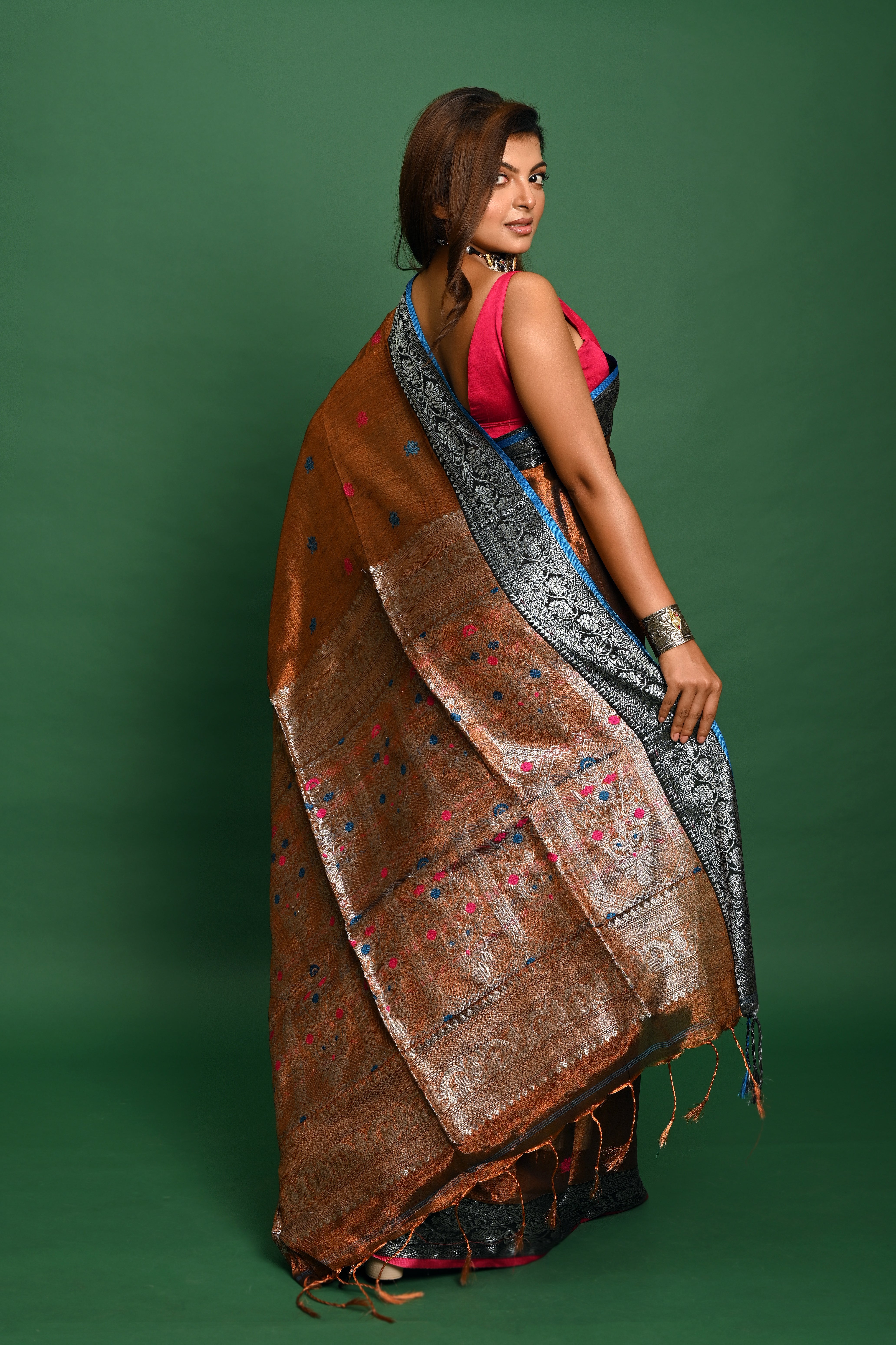 TISSUE SILK BANARSHI SAREE