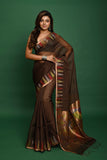 PURE MUSLIN TEMPLE PAITHANI JAMDANI SAREE