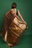 PURE MUSLIN TEMPLE PAITHANI JAMDANI SAREE
