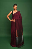KHADI COTTON TISSUE PALLU SAREE