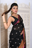 COTTON SILK ZARI PAR SHIULIFULL  SAREE