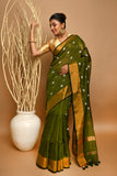COTTON SILK ZARI PAR BODY SHIULIFULL SAREE