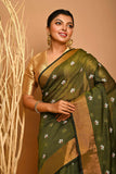 COTTON SILK ZARI PAR BODY SHIULIFULL SAREE