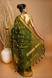 COTTON SILK ZARI PAR BODY SHIULIFULL SAREE